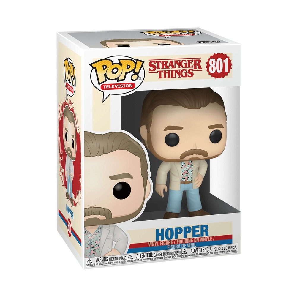 Funko Pop Stranger Things Hopper 801 Vinyl Figure Vaulted S3 W1 38484